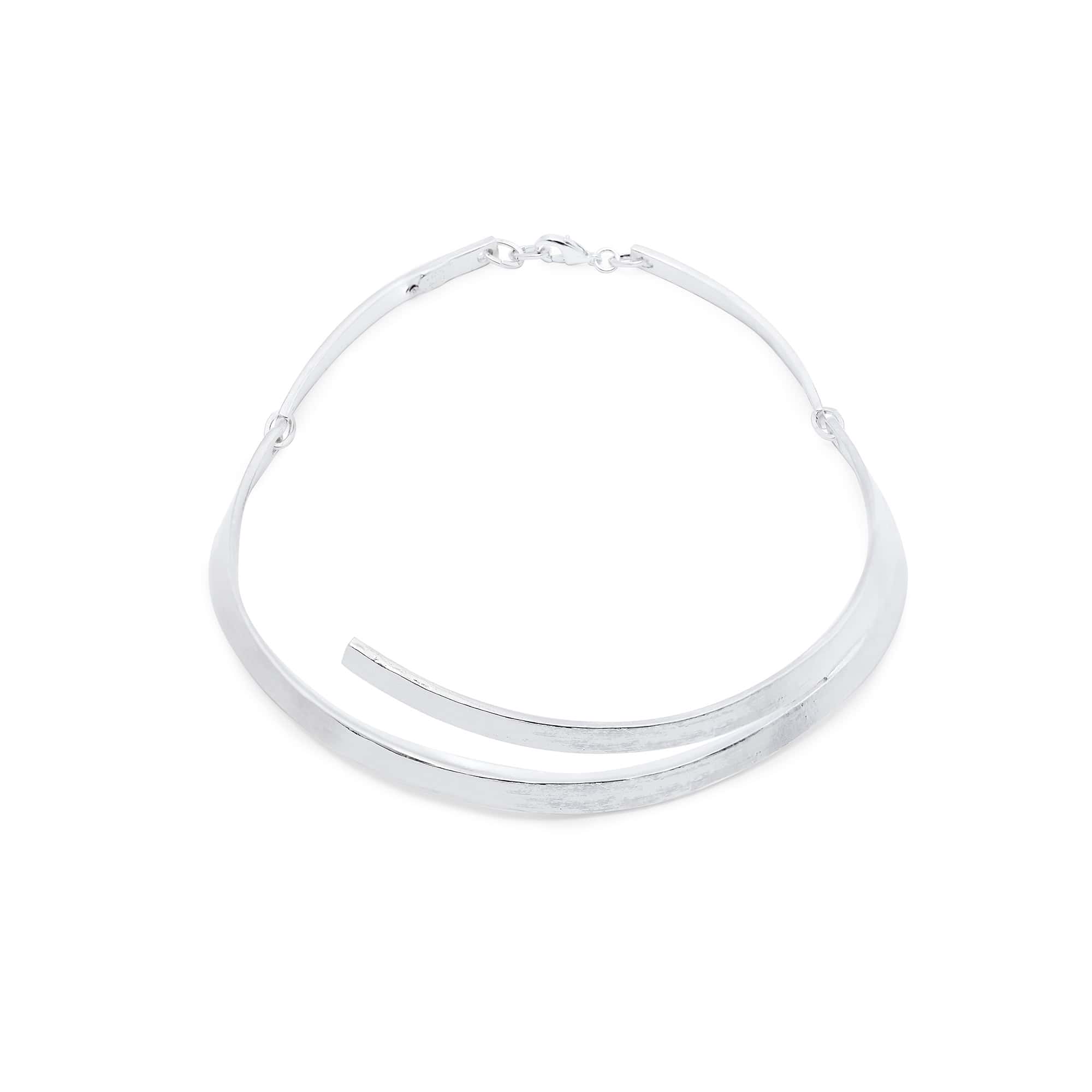 Silver-Plated Down Town Necklace