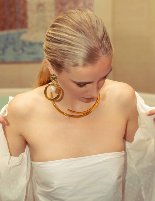 Silver-Plated Down Town Necklace
