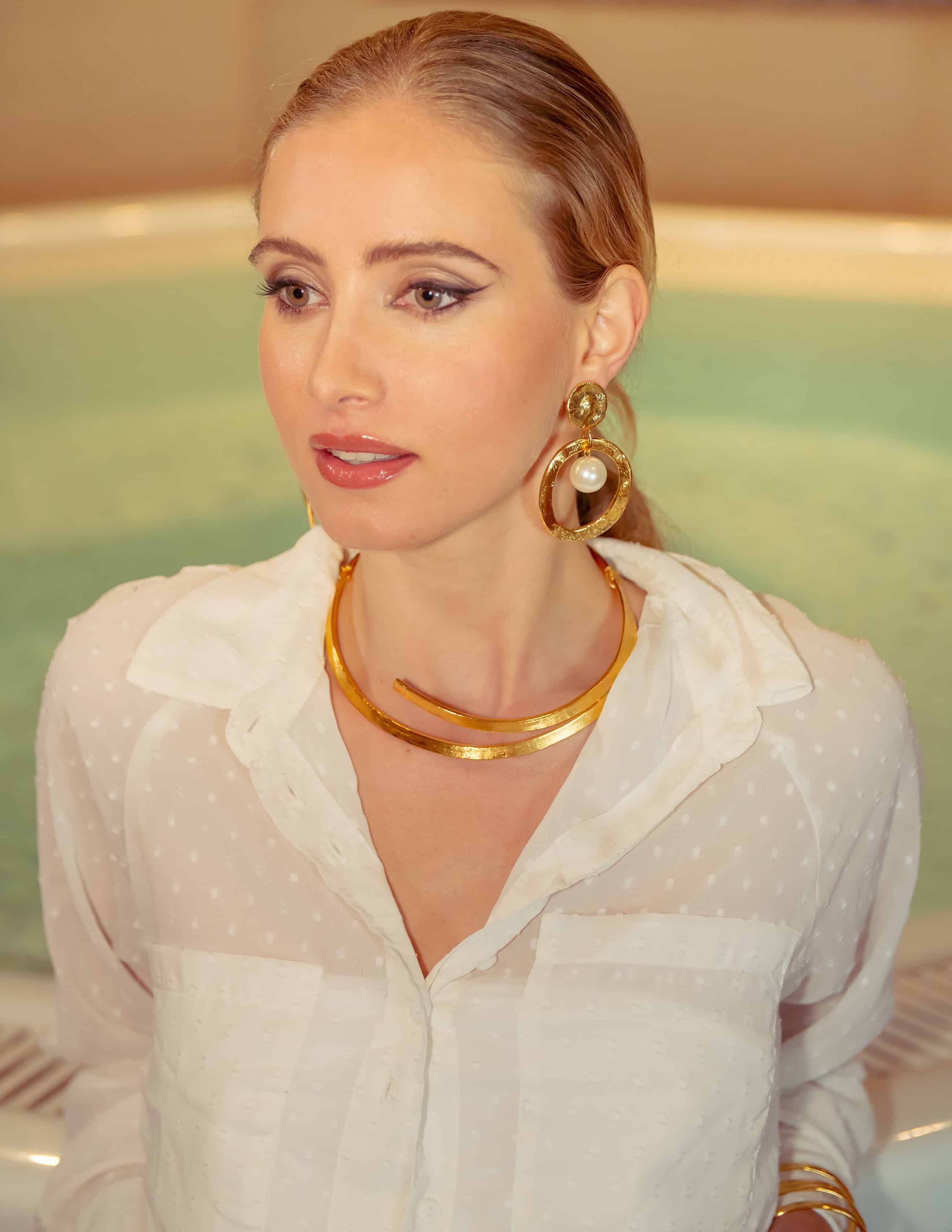 Silver-Plated Down Town Necklace