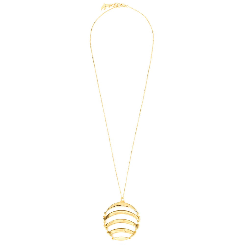 Gabrielle gold long necklace