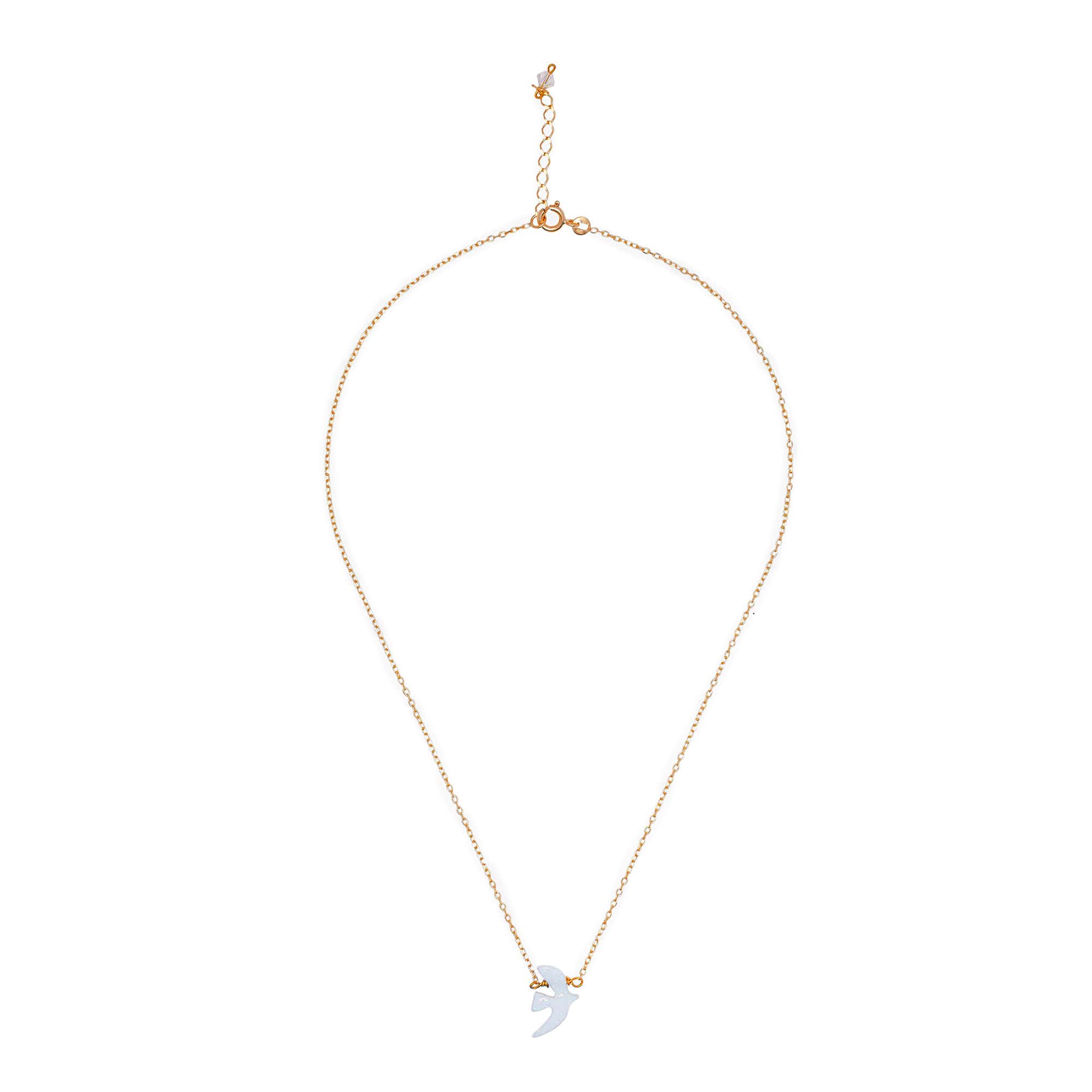 Gold-Plated Opal Necklace