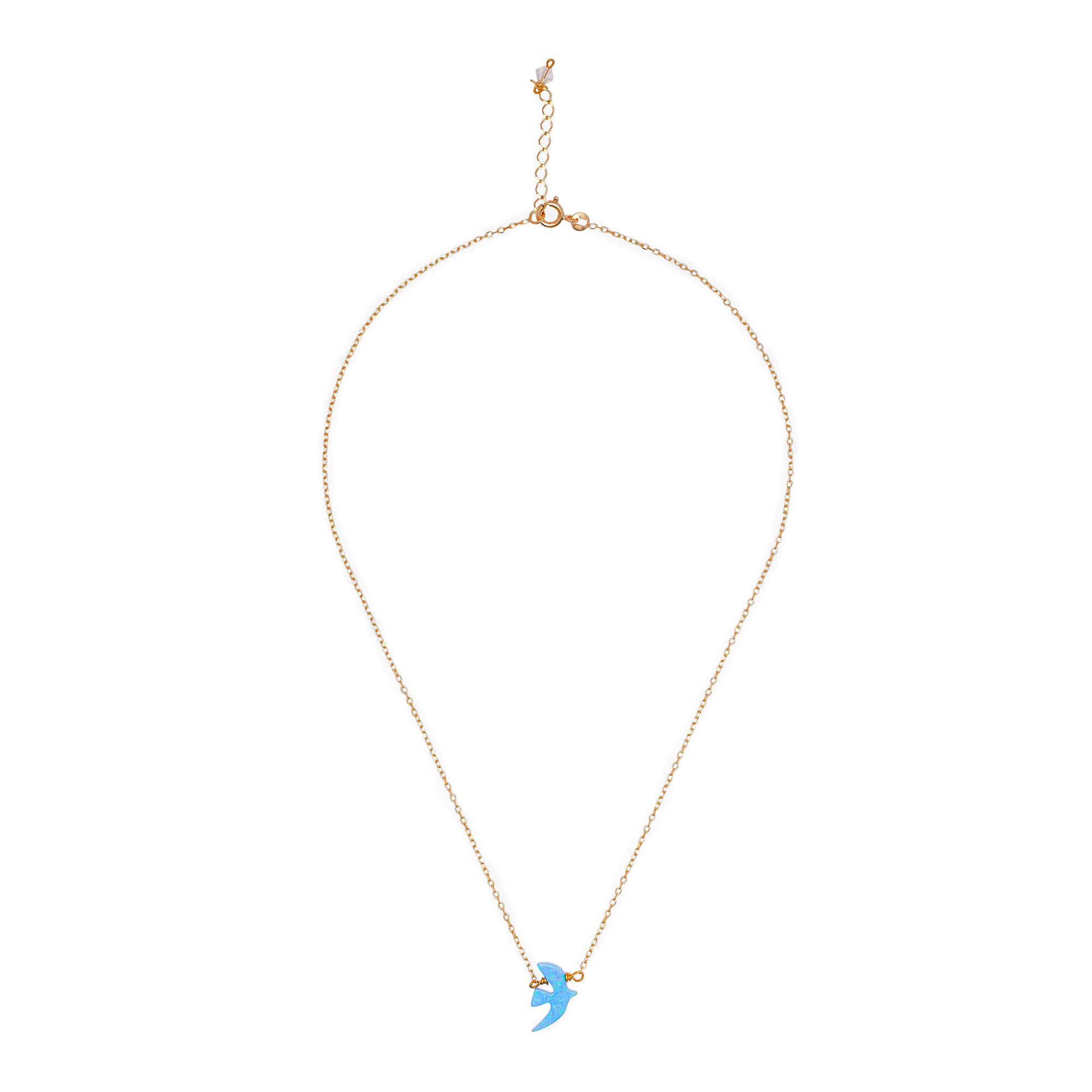 Collier Doré Opaline