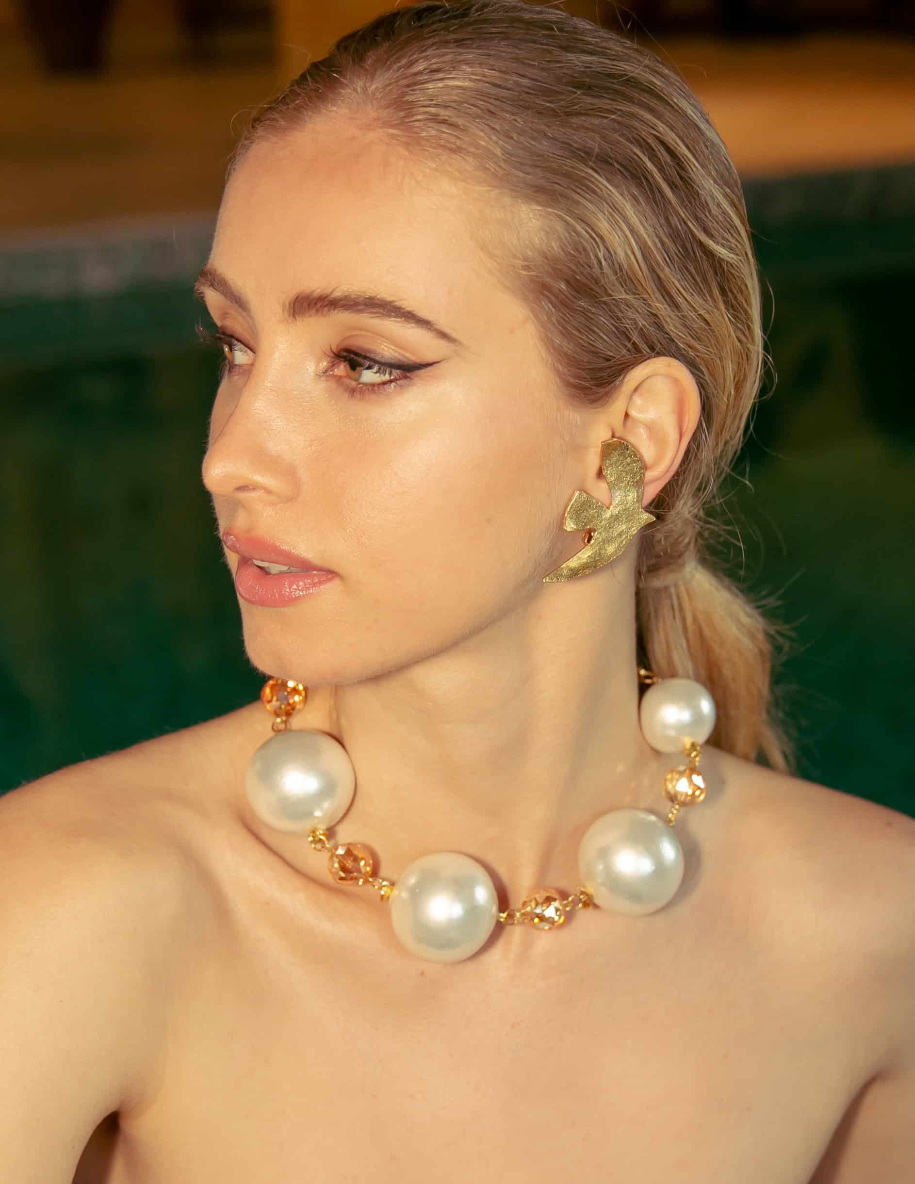 Gold Clip-On Travel Earrings