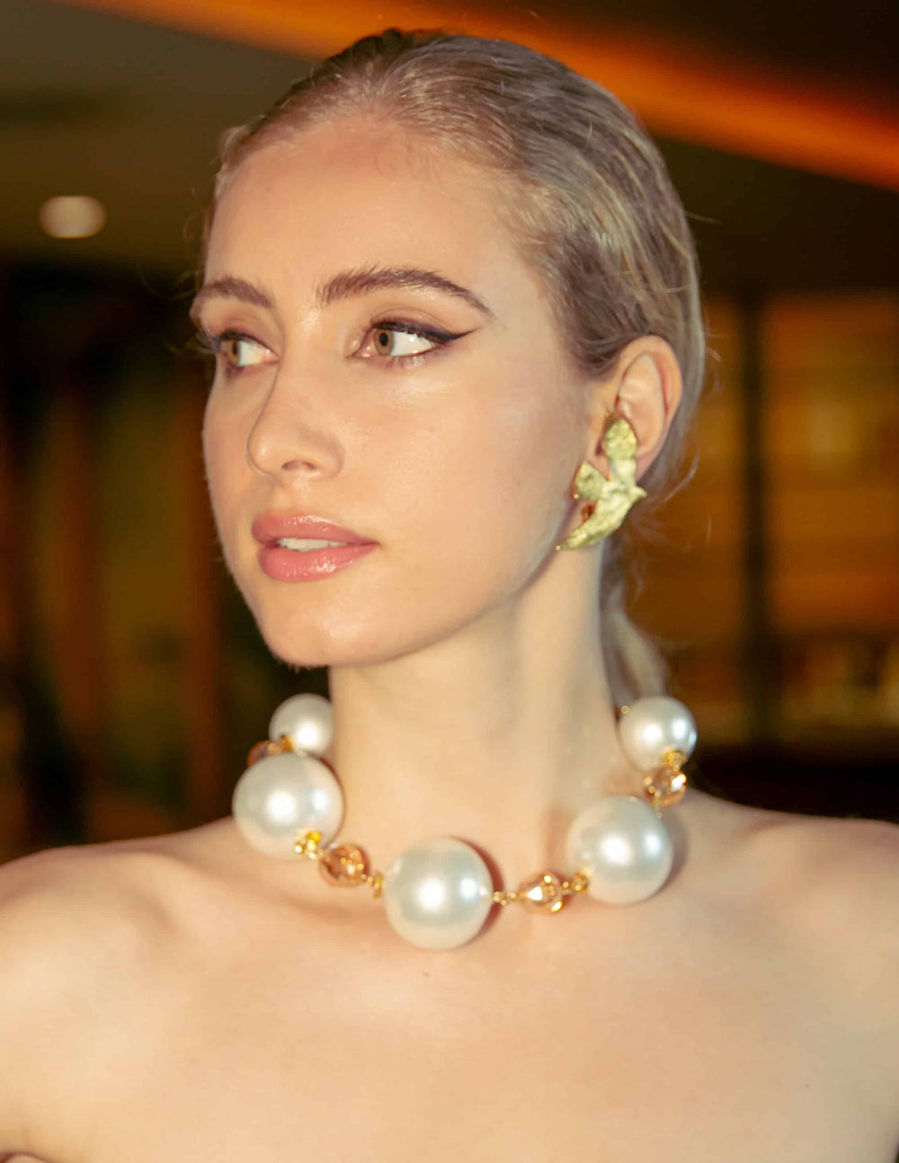 Boucles D'oreilles Clips Doré Voyage