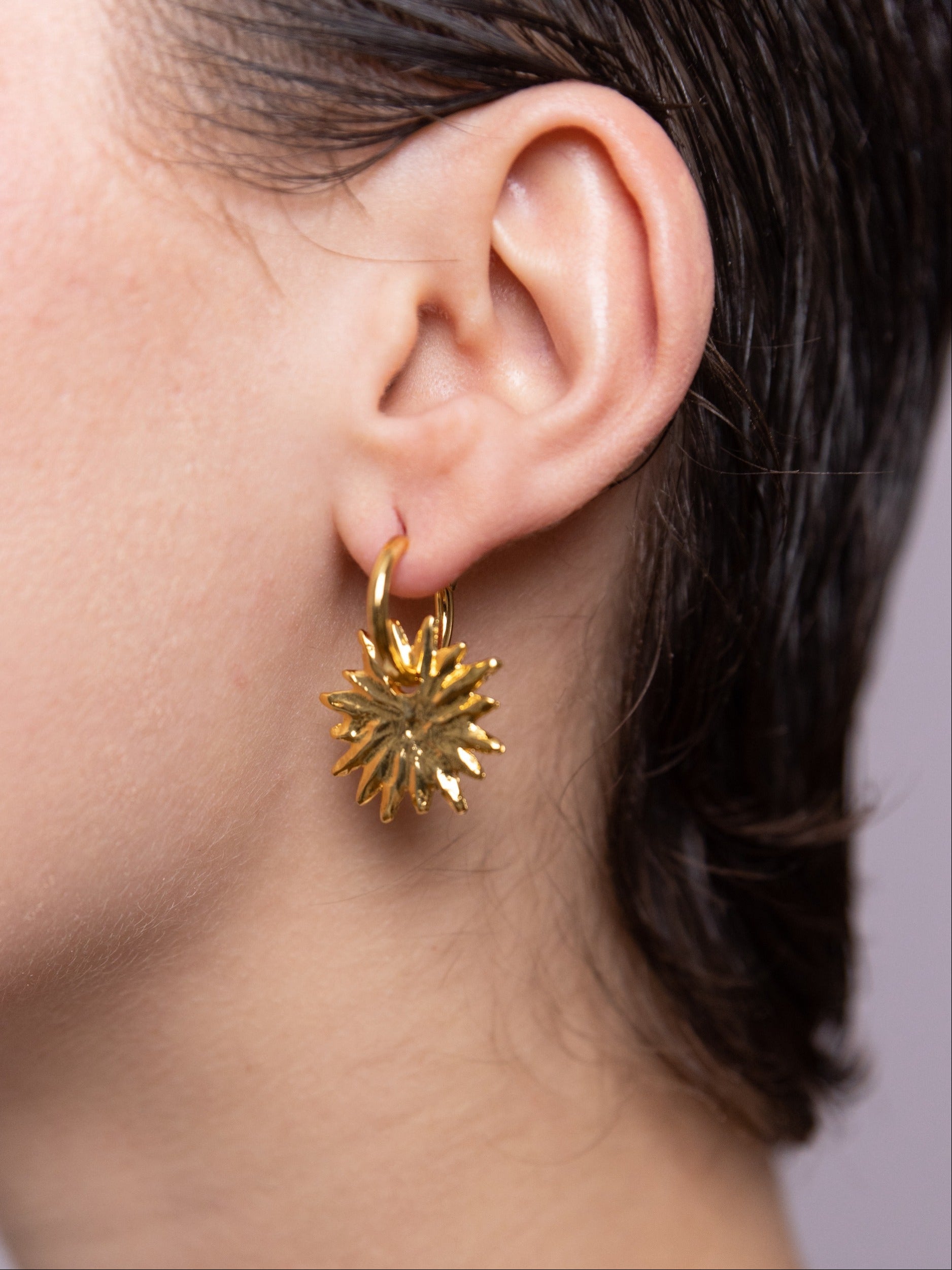 Gold-plated Charm Earrings