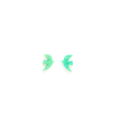 Boucles d'Oreilles Percées Argent Opaline