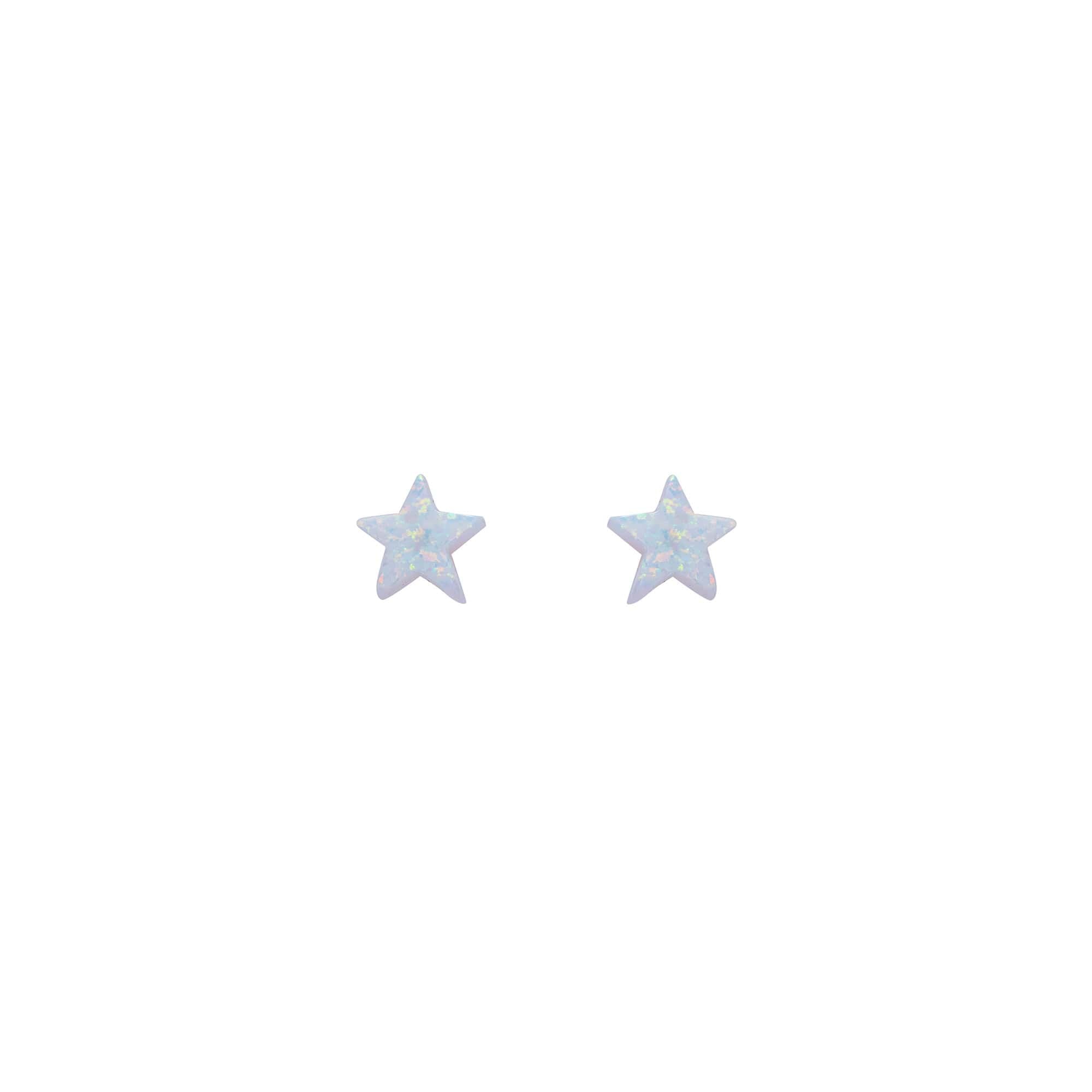Pierced Opaline Silver Earrings