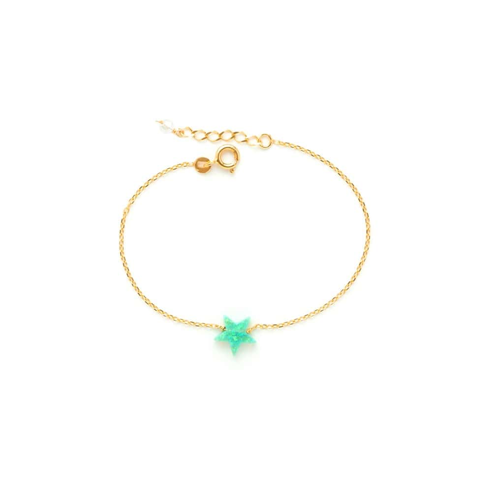 Gold-plated Opaline Bracelet