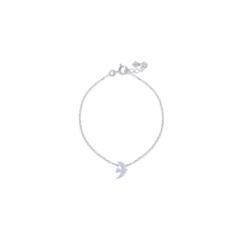 Bracelet Argent Opaline