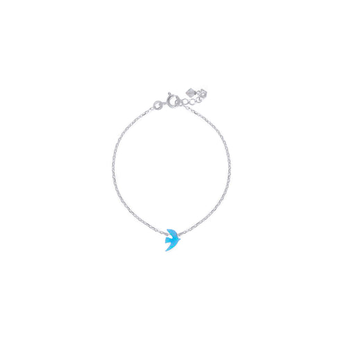 Silver Opaline Bracelet
