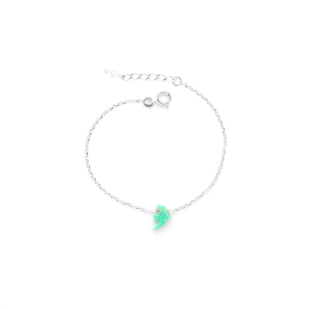 Silver Opaline Bracelet