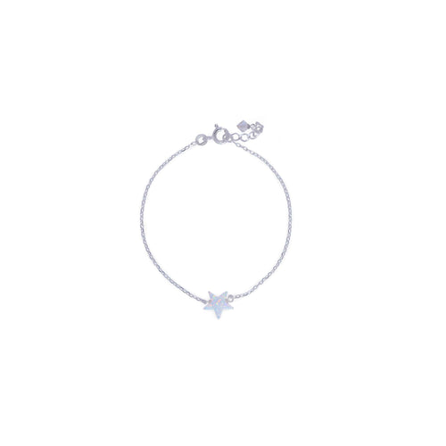 Silver Opaline Bracelet