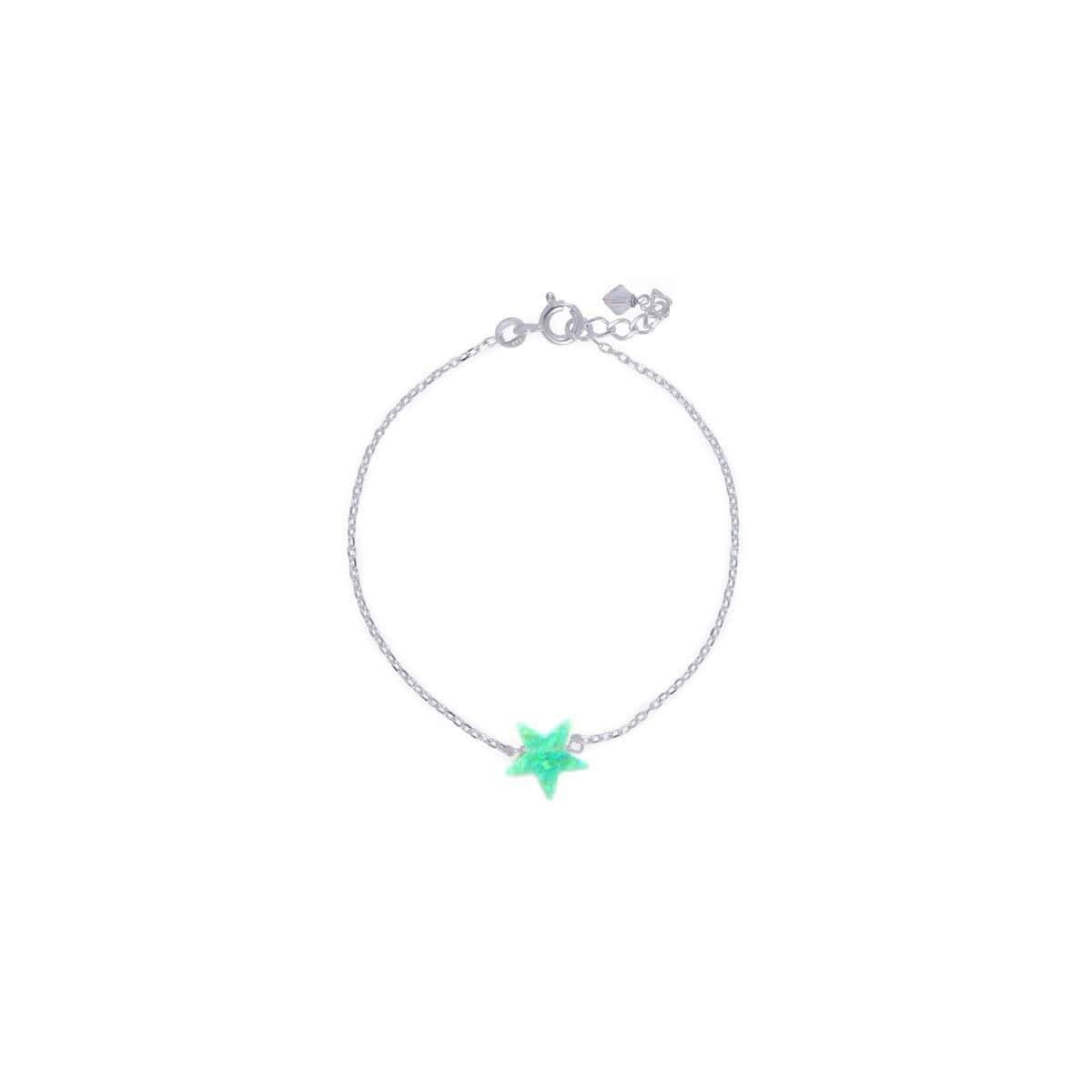 Silver Opaline Bracelet
