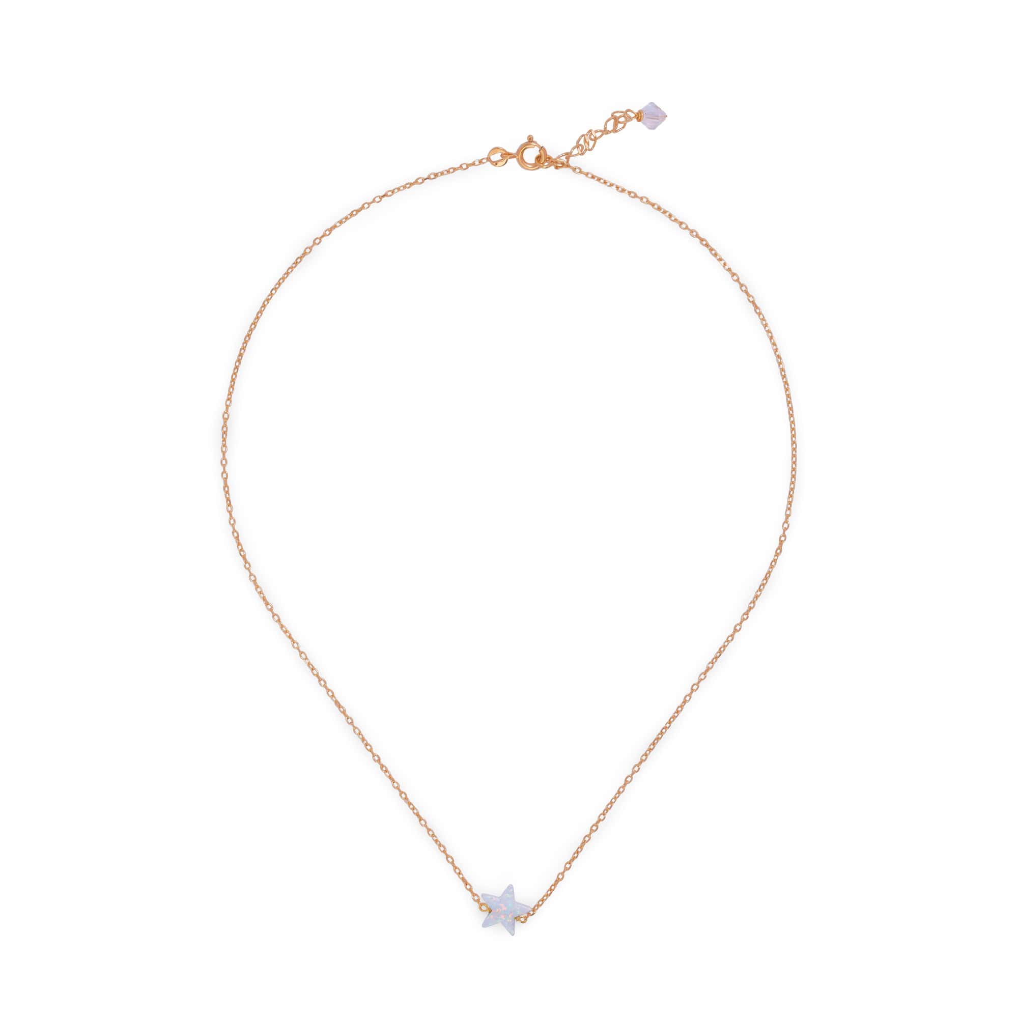 Collier Doré Opaline
