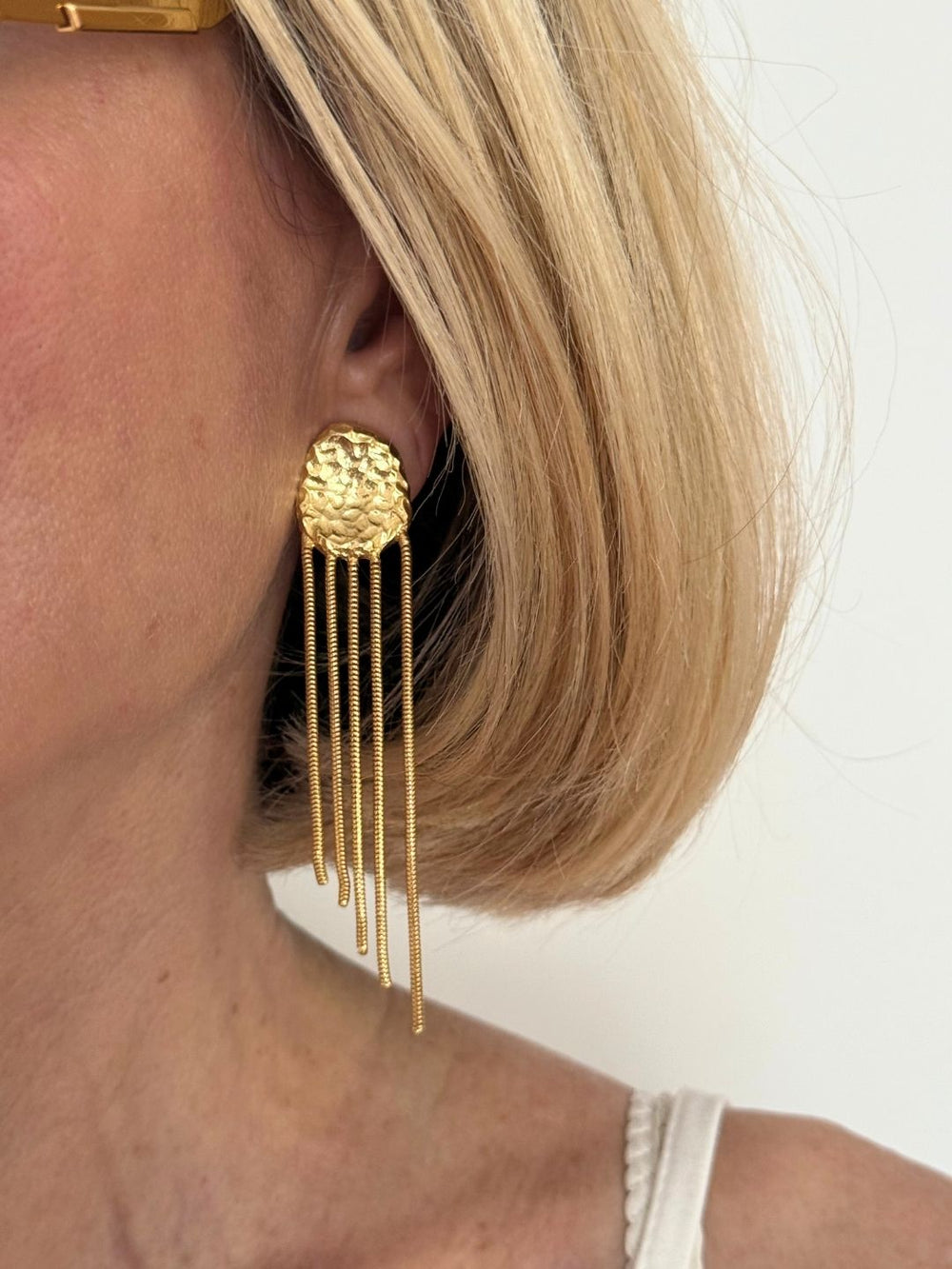 Boucles D'oreilles Clips Héritage Voie Lactée Dorées