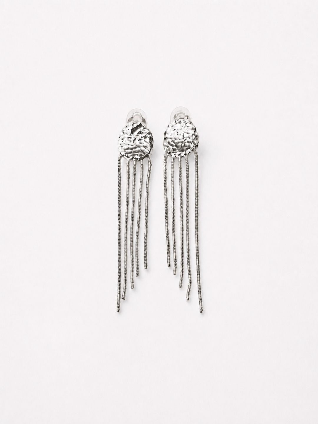 Boucles D'oreilles Clips Héritage Voie Lactée Argentées