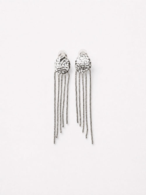 Boucles D'oreilles Clips Héritage Voie Lactée Argentées
