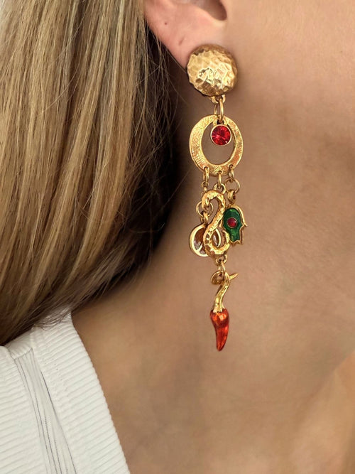 Boucles D'oreilles Clips Héritage Shama