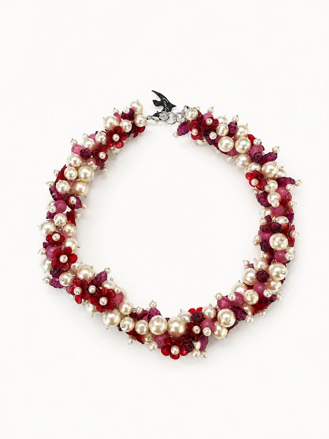 Collier Héritage Bouquet Cerise