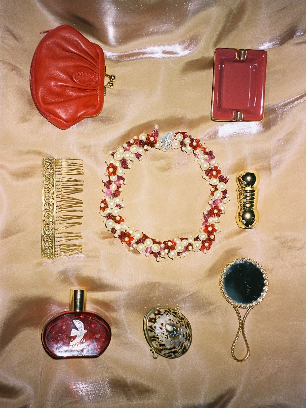 Collier Héritage Bouquet Cerise
