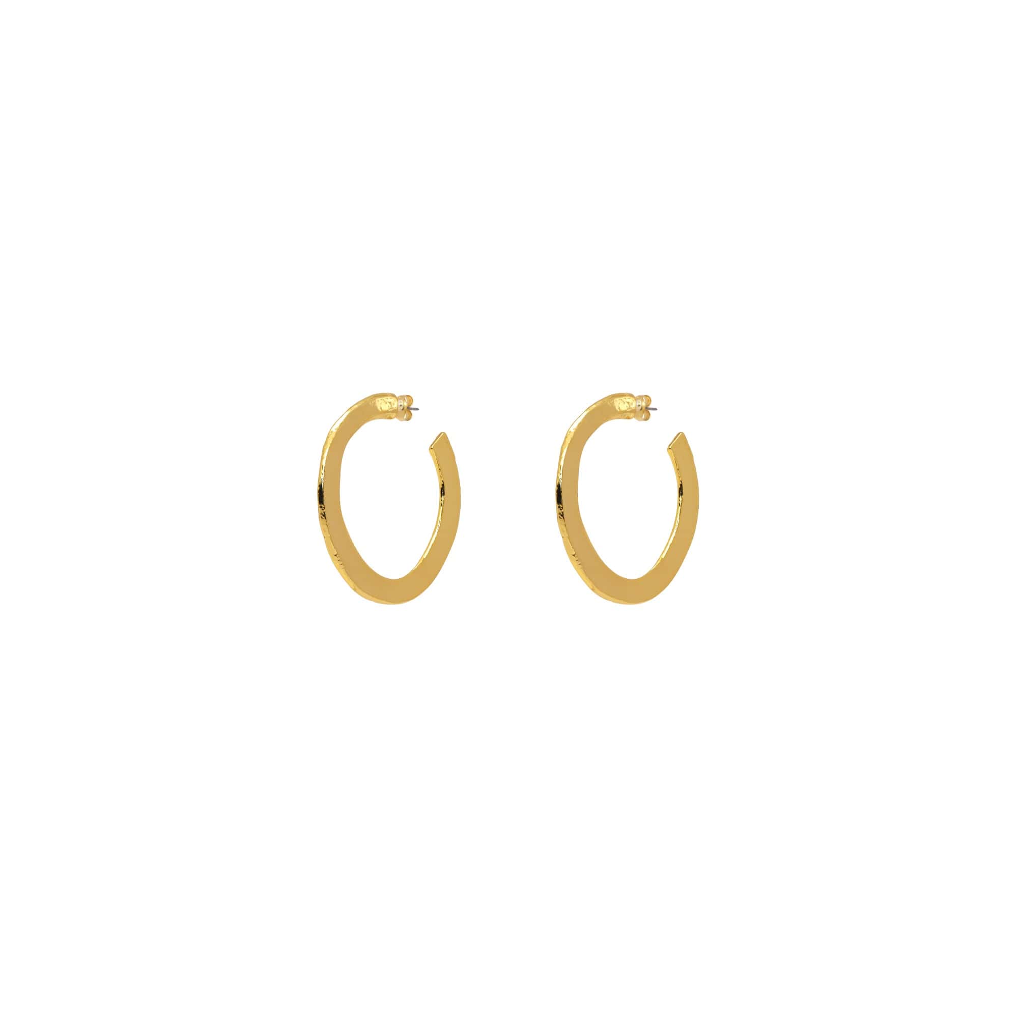 Olala Gold Plated Pierced Earrings