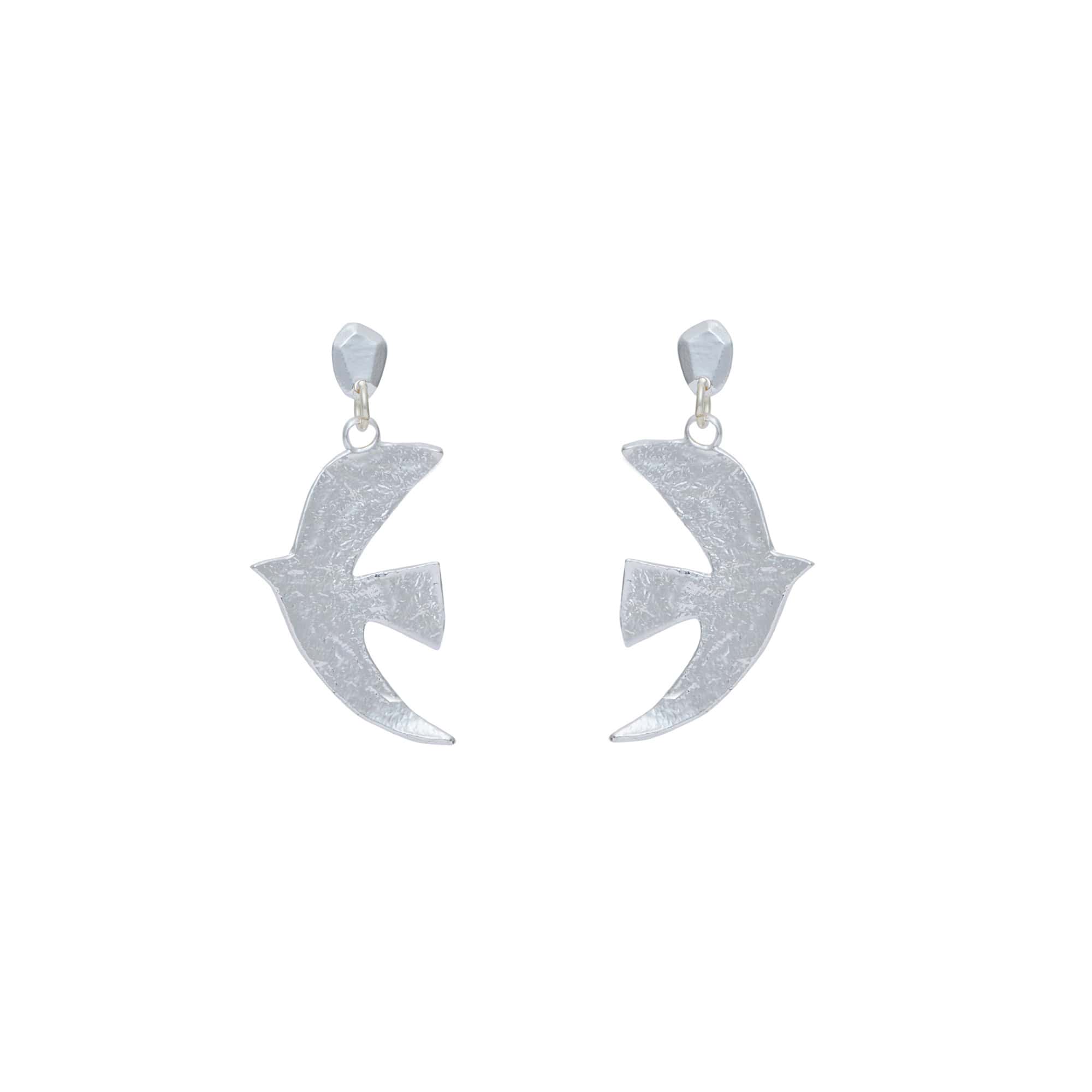 Silver Plated Pierced Earrings Travel