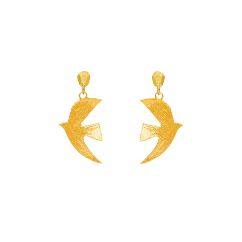 Boucles D'oreilles Percées Doré Voyage