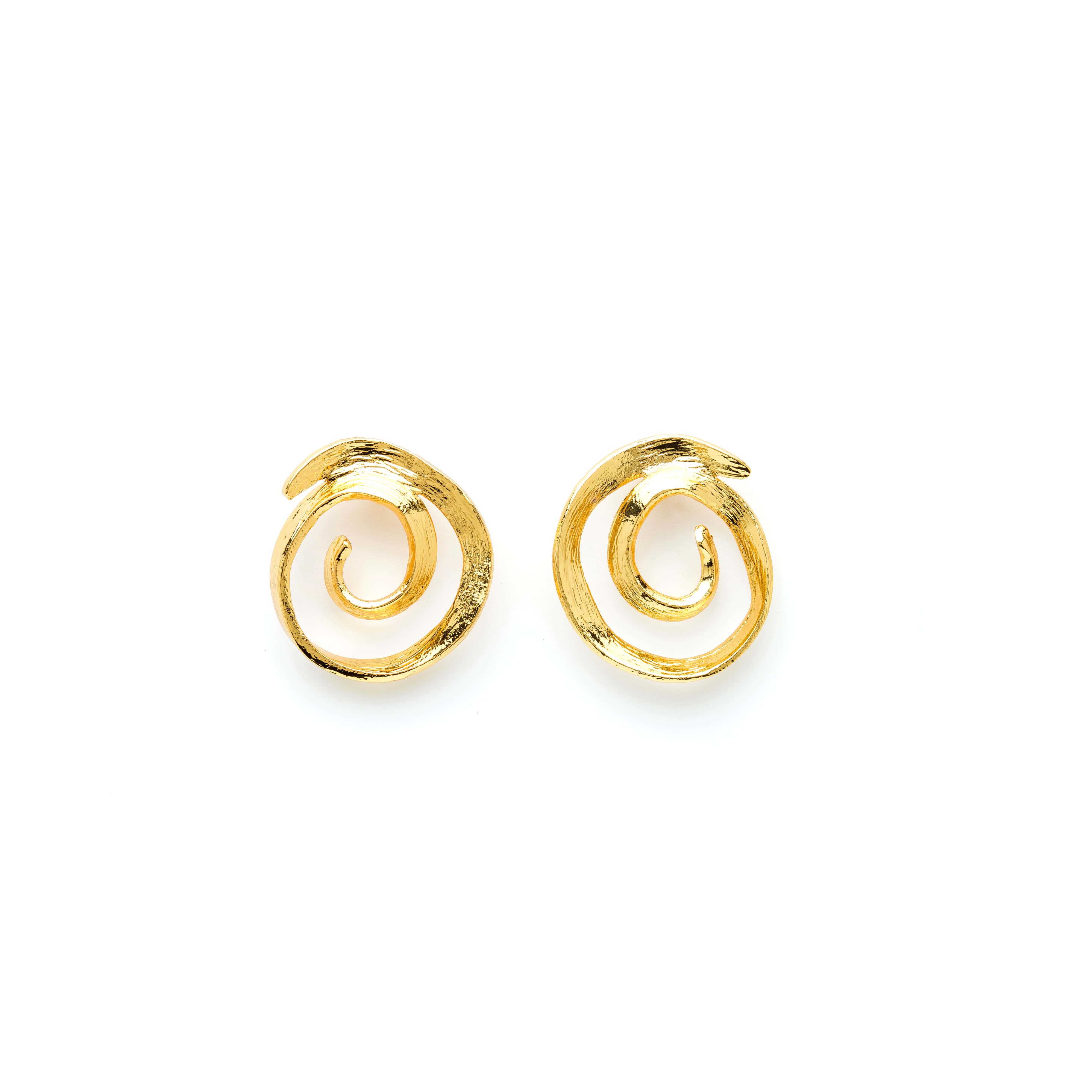 Gold Paris Stud Earrings