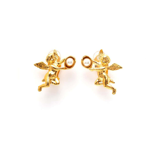 Boucles d'oreilles Clip doré Rencontre imprévue