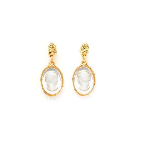 Boucles d'oreilles percée doré Rencontre imprévue