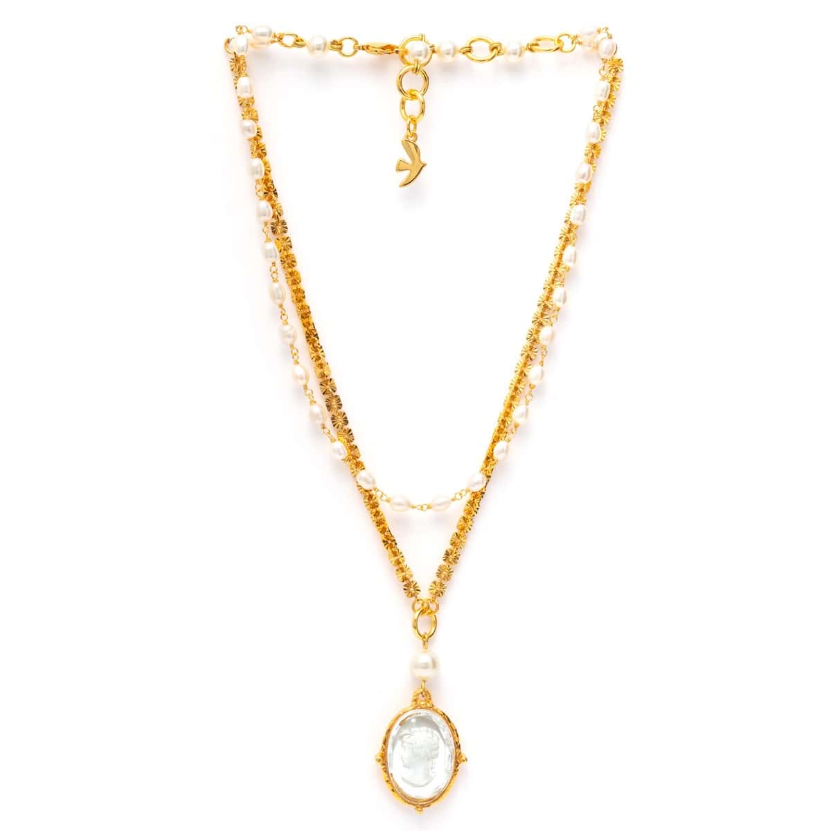 Gold-plated necklace Unexpected encounter