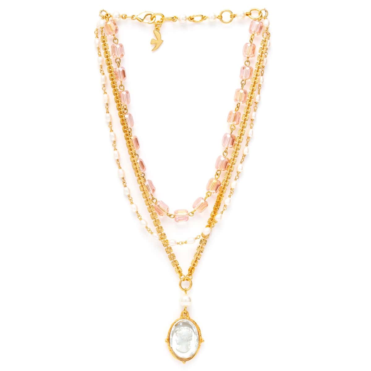 Gold-plated necklace Unexpected encounter