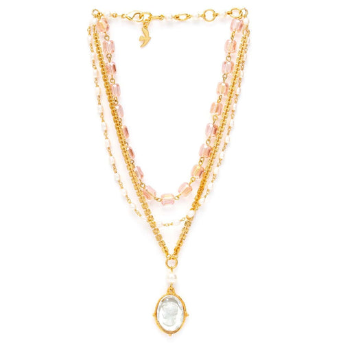 Gold-plated necklace Unexpected encounter