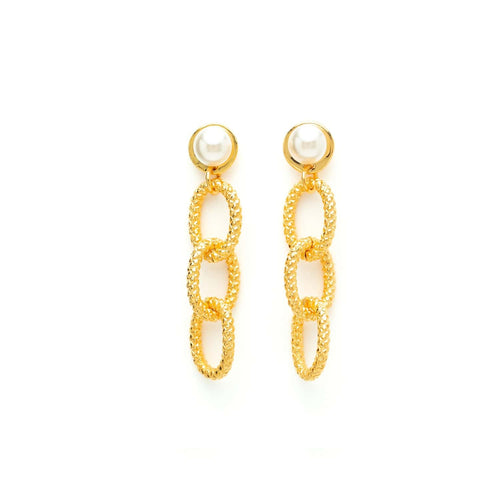L'Heure dorée Gold-plated earrings
