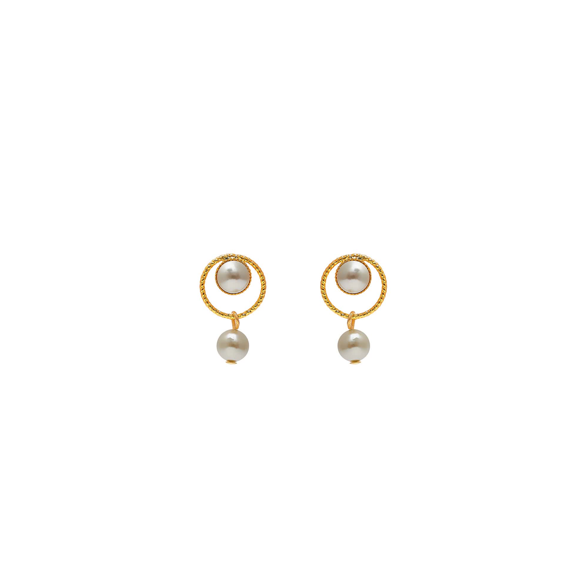 Boucles d'oreilles Percées Doré L'heure Dorée