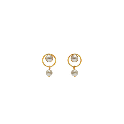 Boucles d'oreilles Percées Doré L'heure Dorée