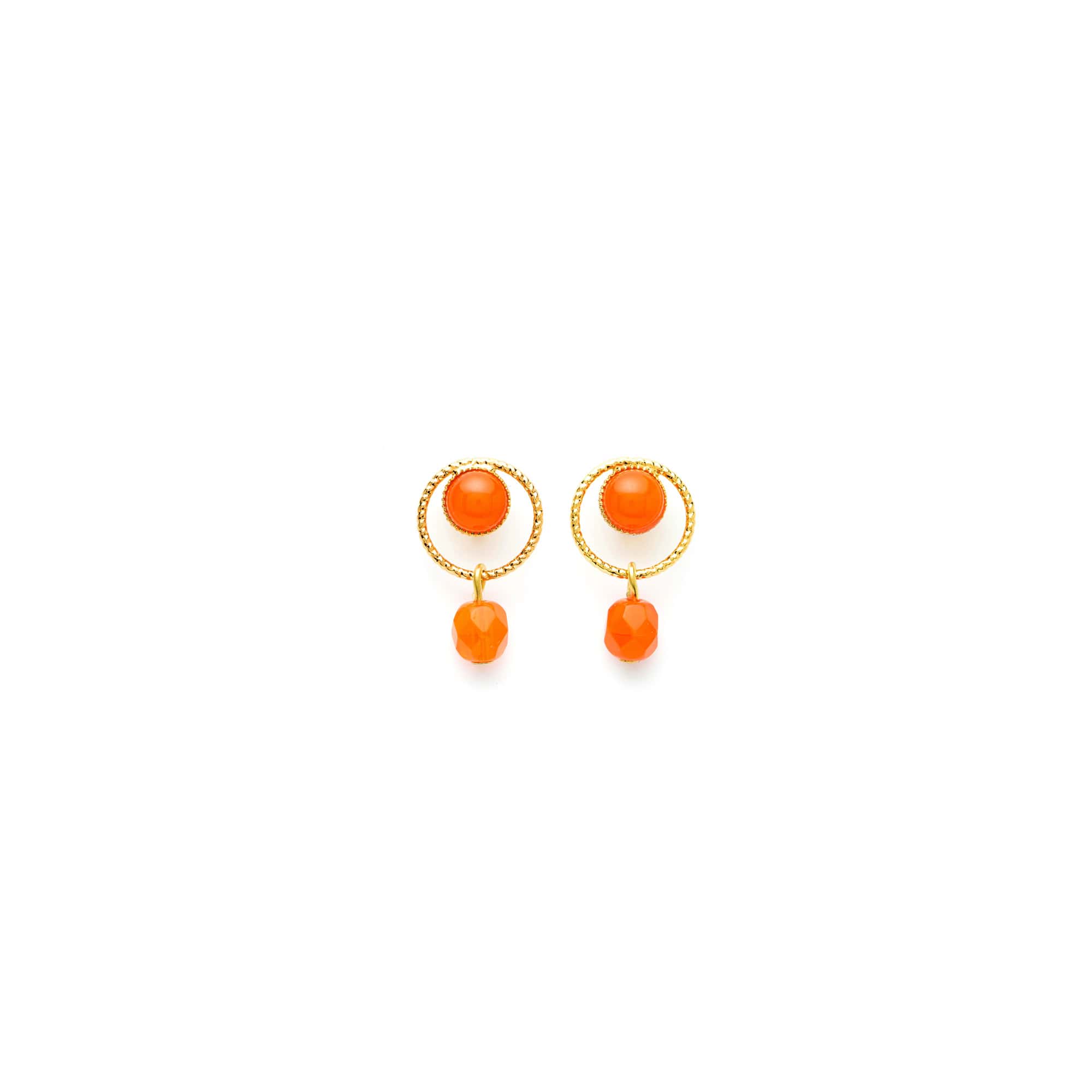 Boucles d'oreilles Percées Doré L'heure Dorée