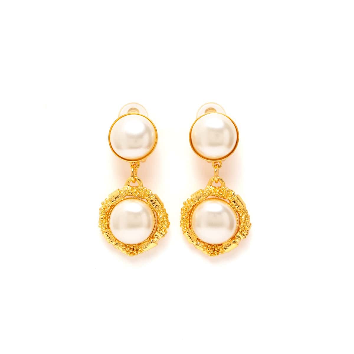 Boucles D'oreilles Clips Doré Cabaret