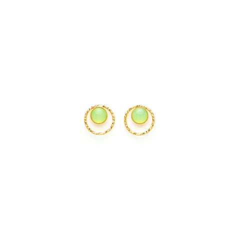 Boucles D'oreilles Percées Doré L'heure Dorée