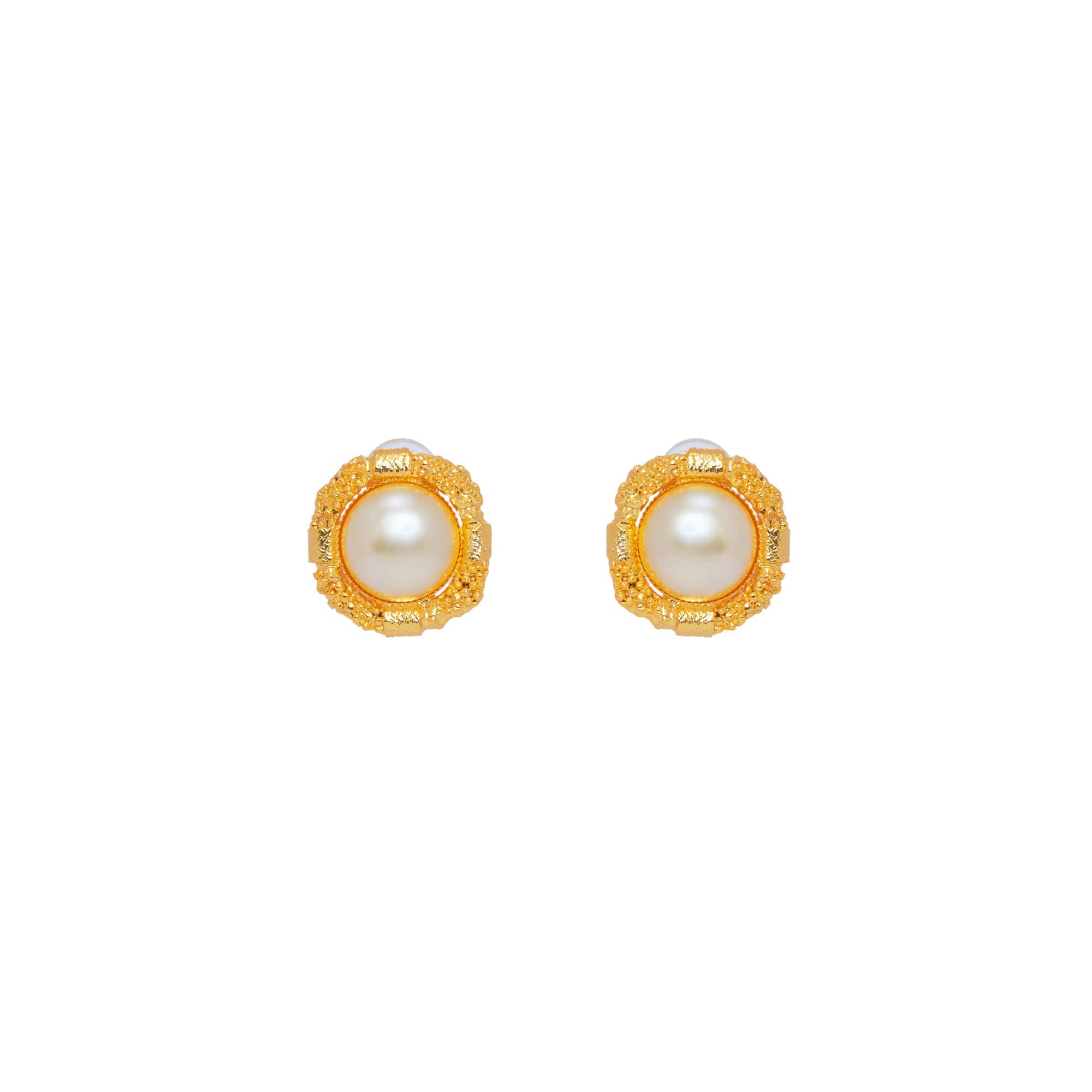 Gold Clip-On Earrings L'heure Dorée