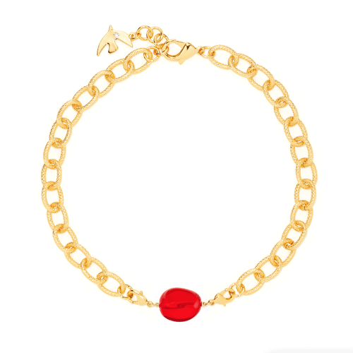 Glamorous Red Pearl Charms