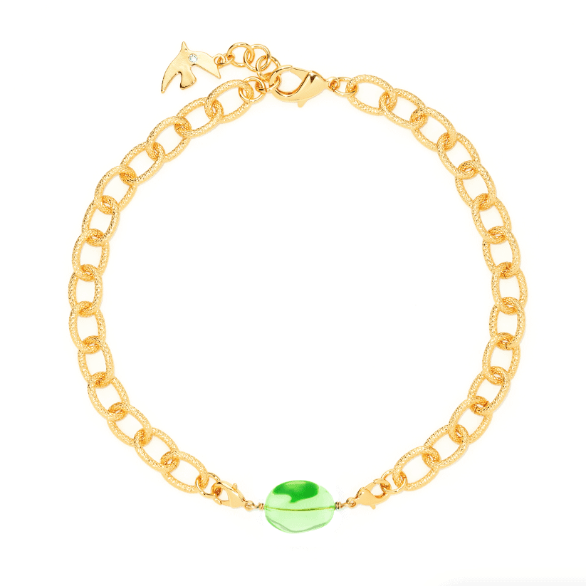 Pearlescent Acid Green Charms