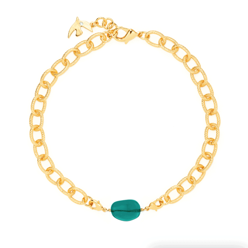 Forest Green Pearl Charms