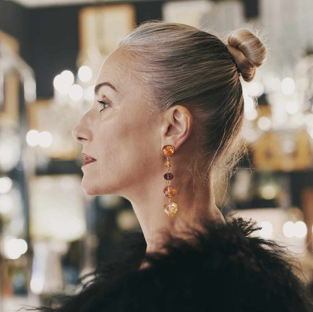 Michele clip-on earrings