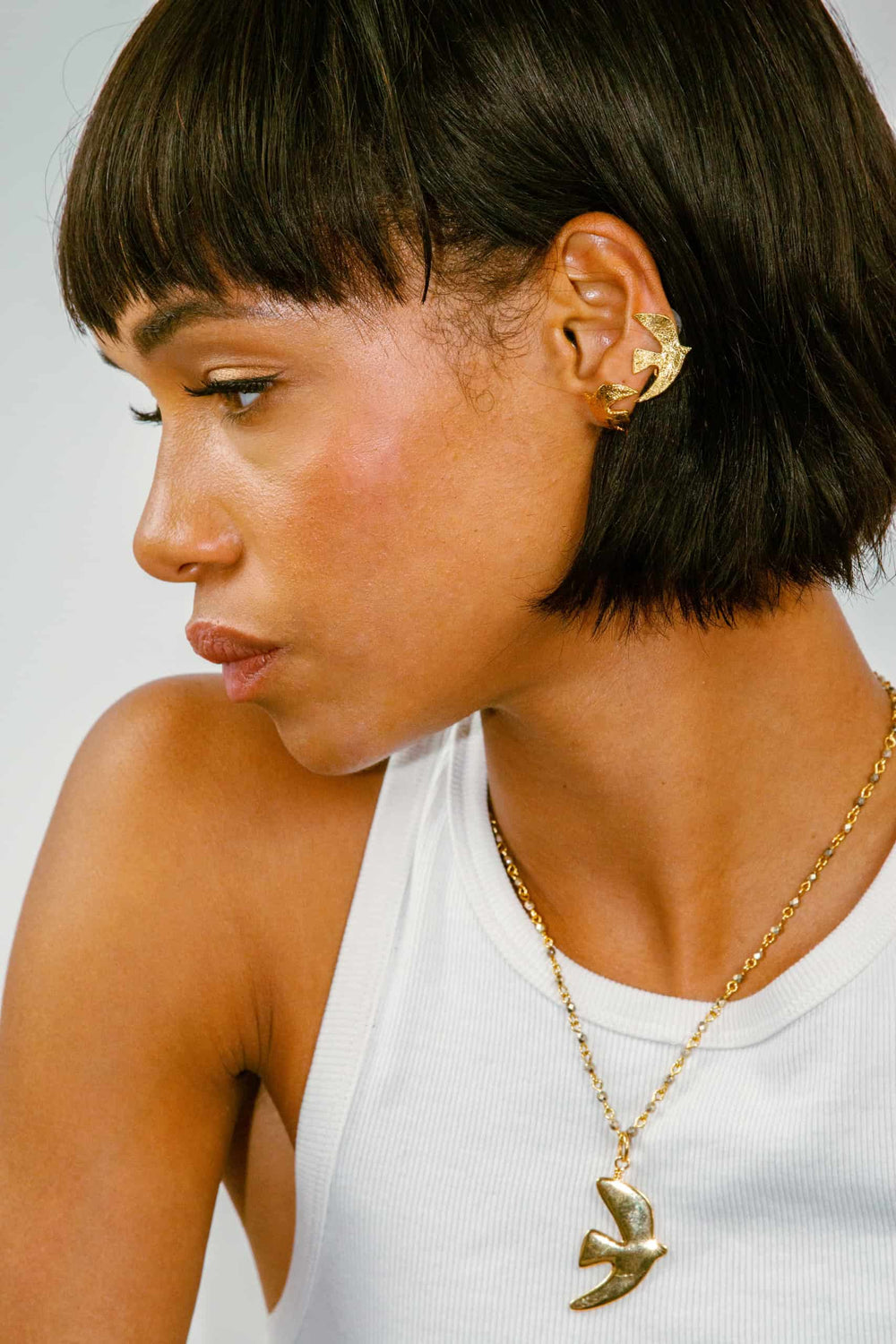 Gold Clip-On Travel Earrings