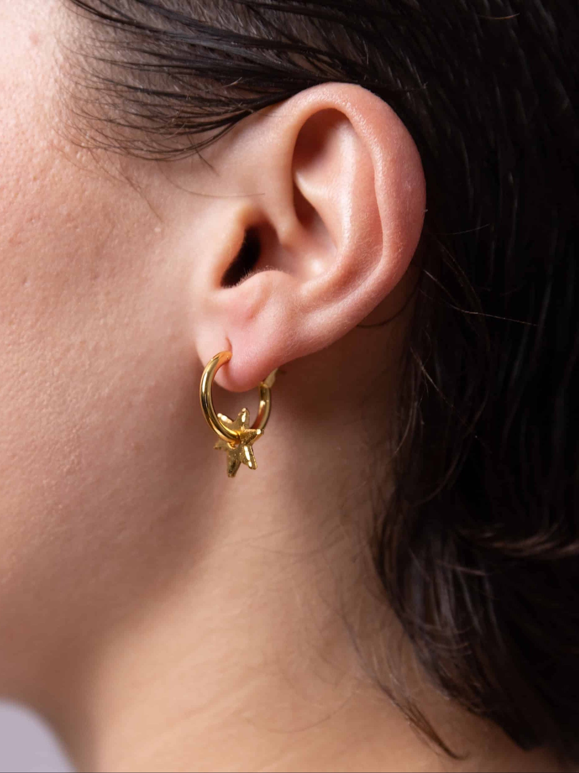 Gold Charm Earrings