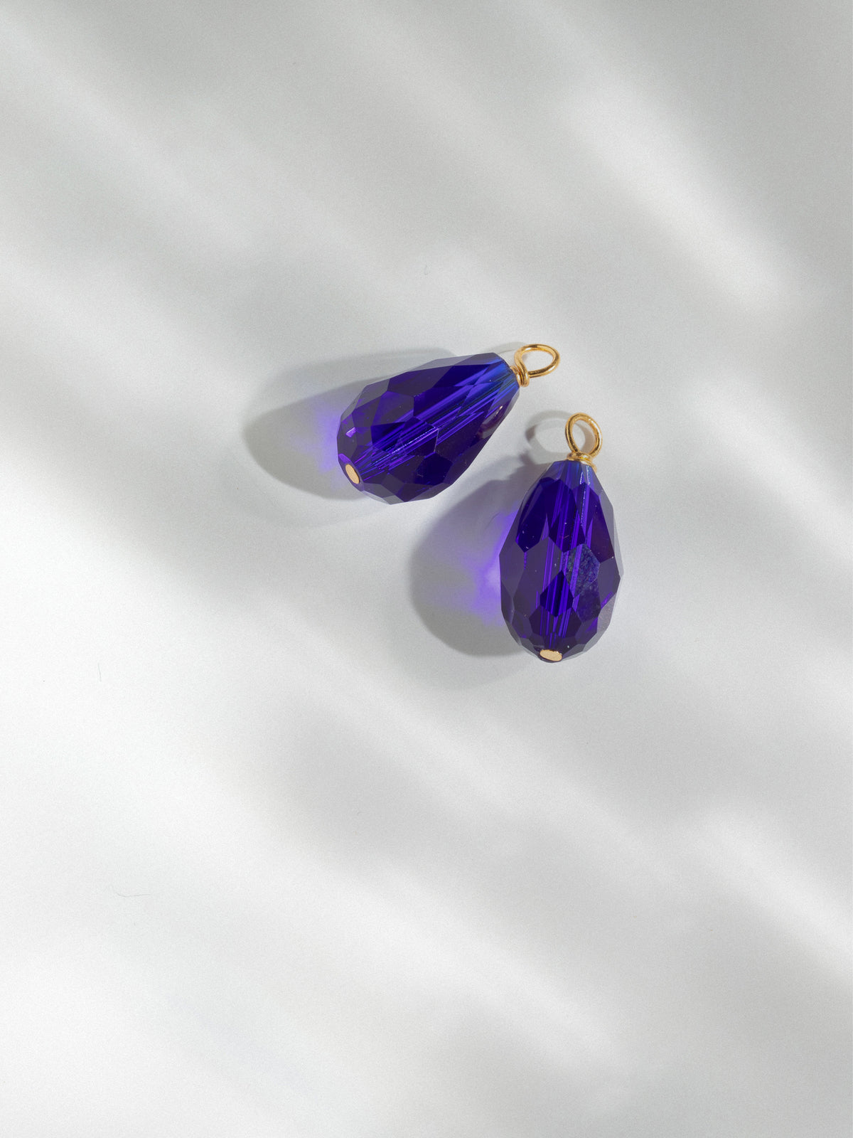 Charms Doré Boucles D'oreilles Bleu Mystérieux