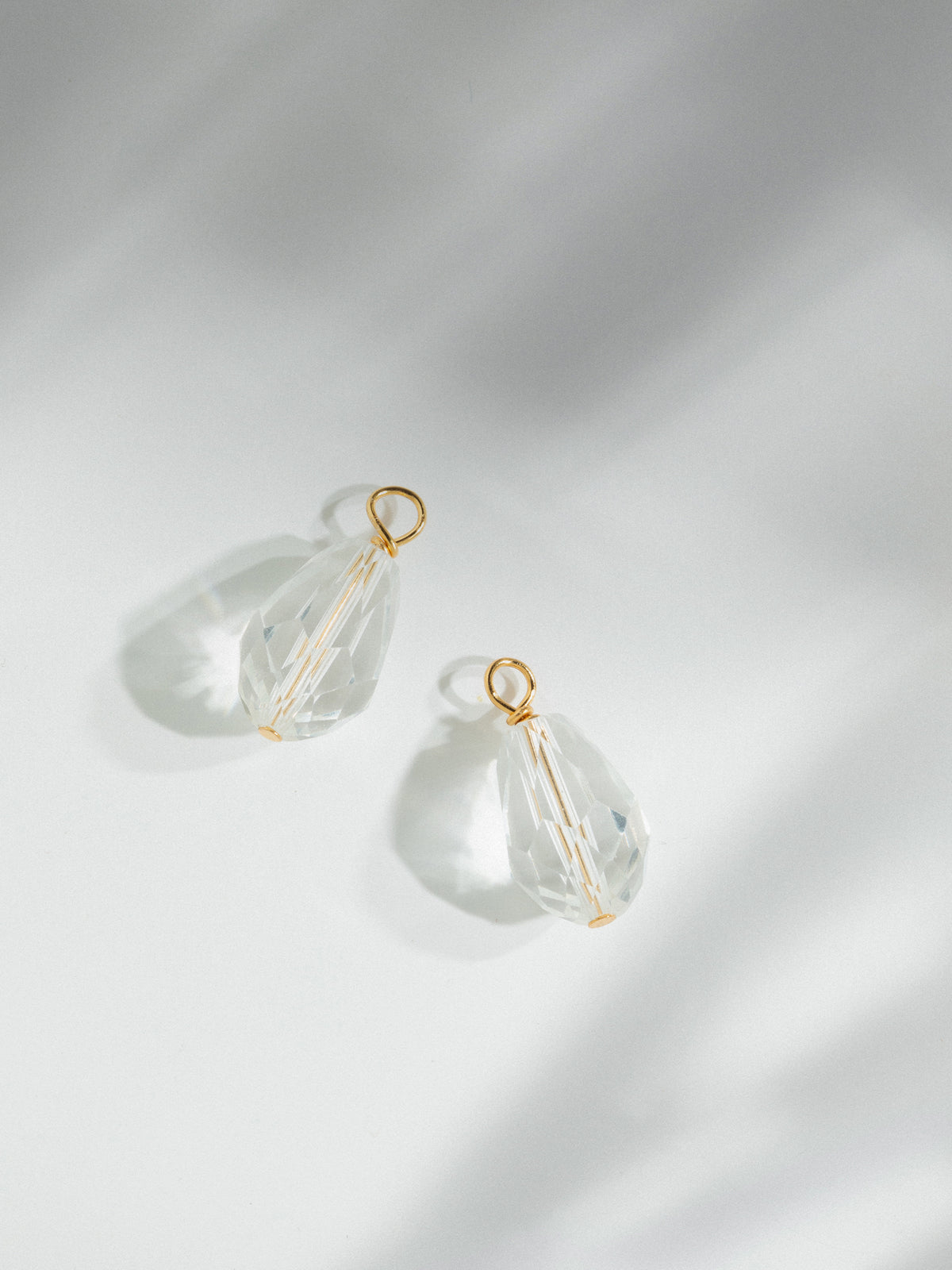 Charms Doré Boucles D'oreilles Cristal