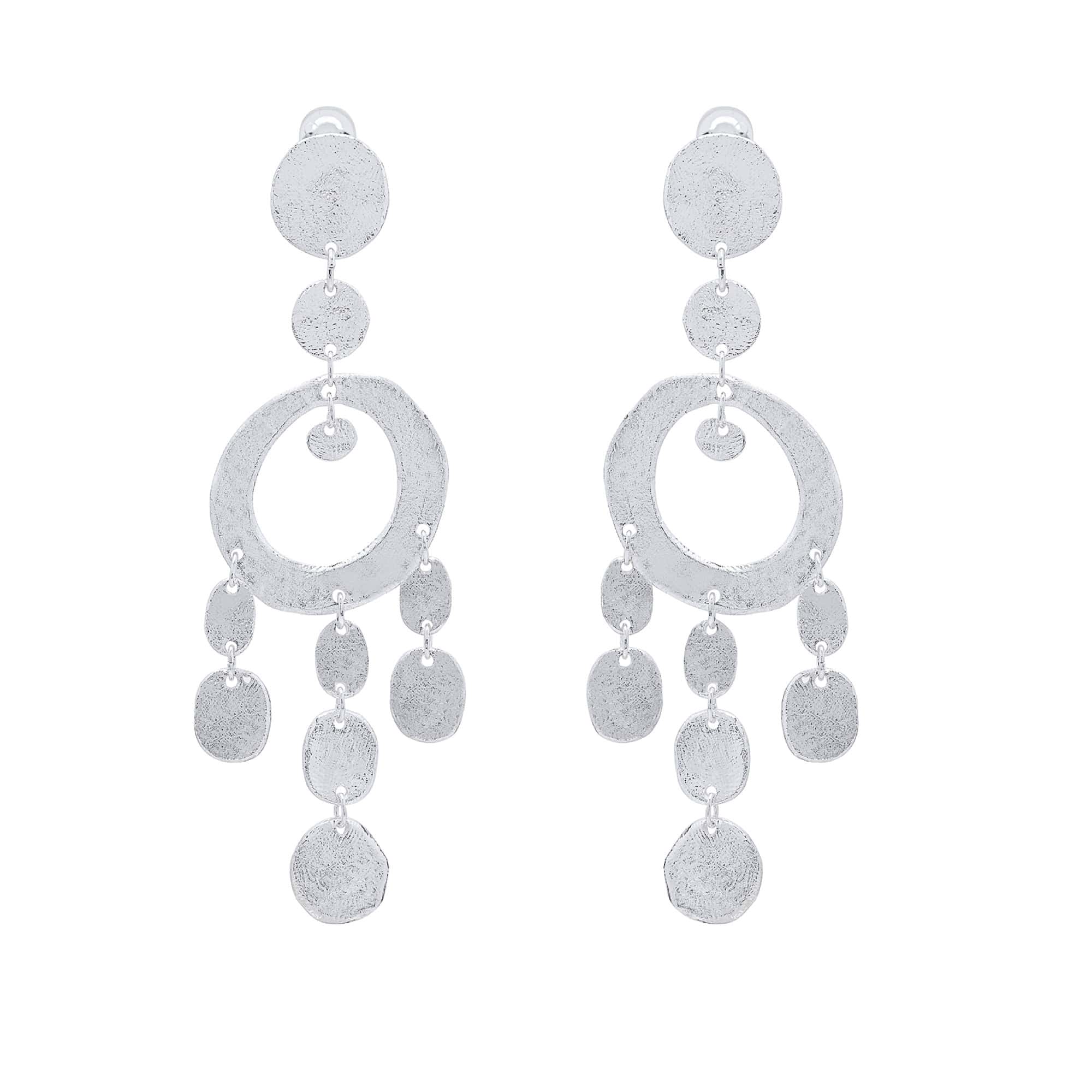 Silver Clip-on Earrings One Thousand and One Nights
