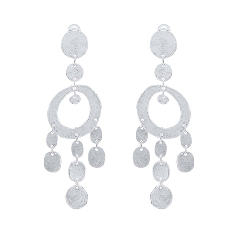 Boucles d'oreilles Clips Argenté Mille et une Nuits